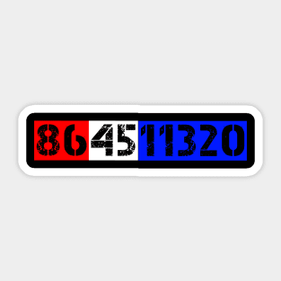 864511320 code Anti trump Sticker